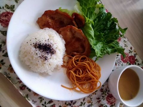 ワンプレートランチ　生姜焼き